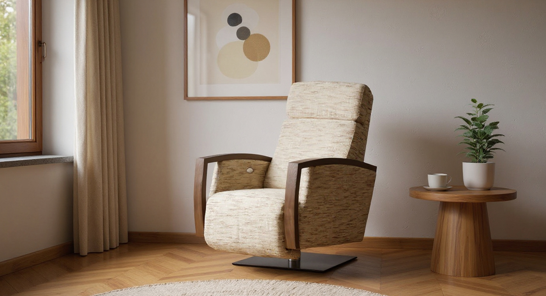 AMBER fotelis su reglaineriu 2