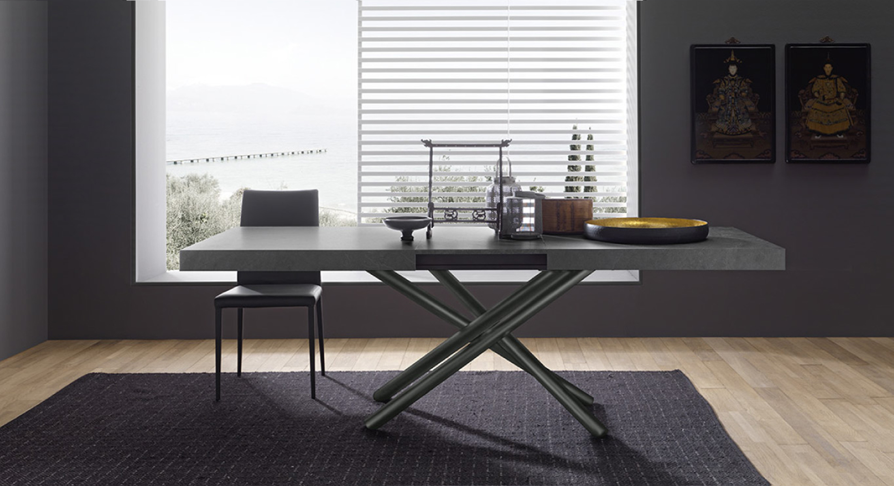 FAHRENHEIT valgomojo stalas išskleidžiamas 900x1800 2