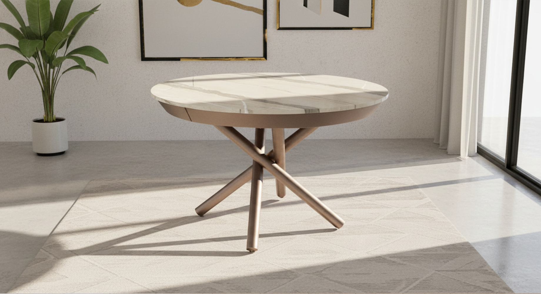 FAHRENHEIT valgomojo stalas išskleidžiamas D1050 2 FAHRENHEIT valgomojo stalas išskleidžiamas D1050 2