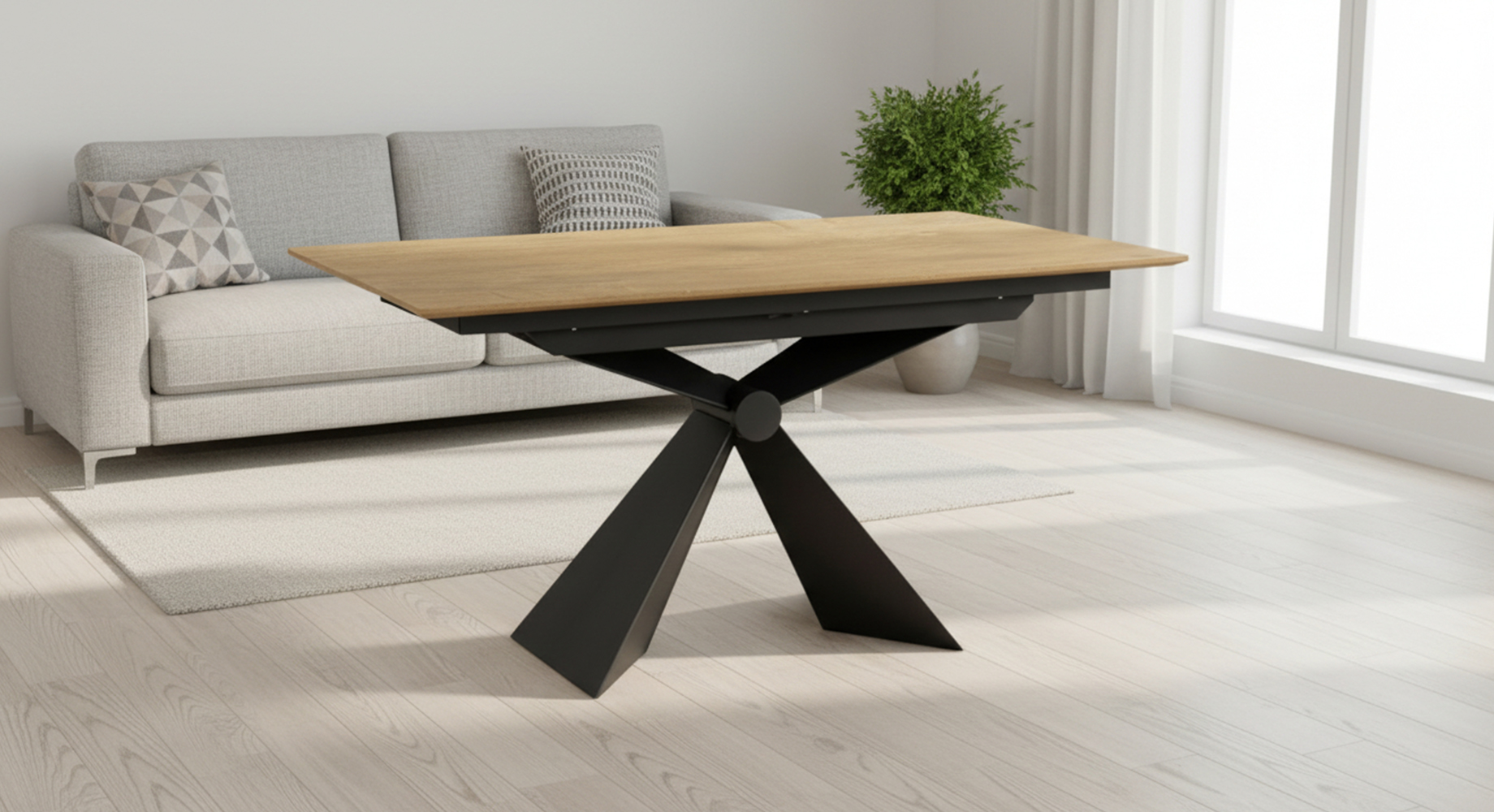 SINTESI valgomojo stalas išskleidžiamas 900x1600 2