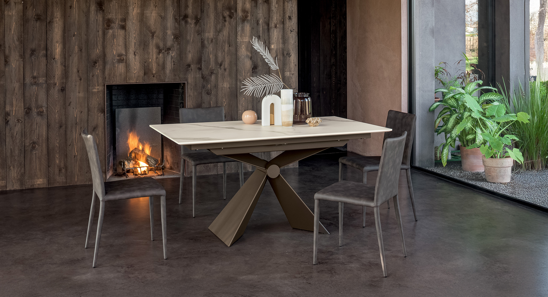 SINTESI valgomojo stalas išskleidžiamas 900x1800 2