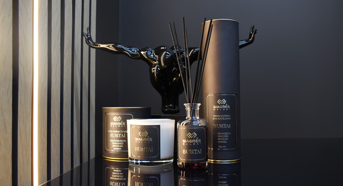 BURTAI sojų vaško žvakė 3
