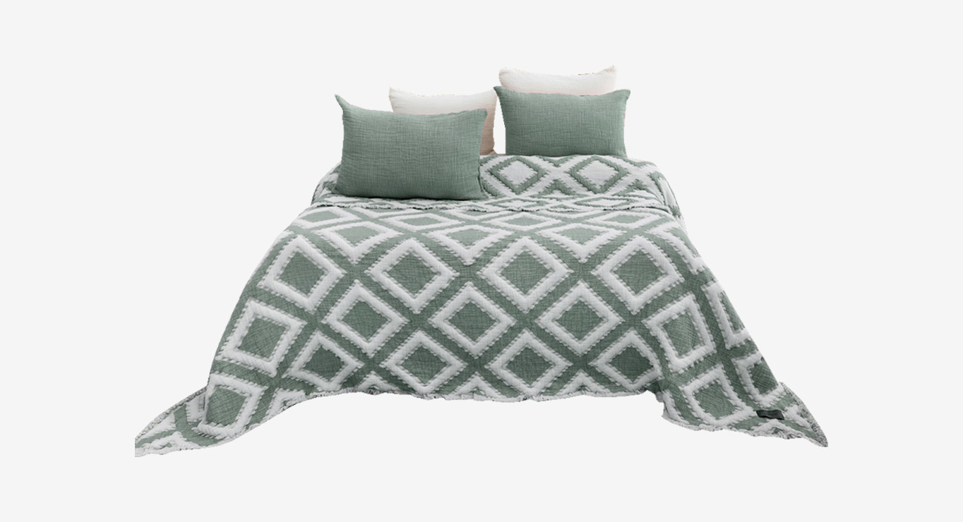 SONIA lovatiesės komplektas žalios spalvos 2400x2600 5