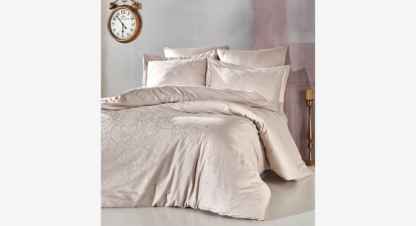 LUCIO patalynės komplektas smėlinės spalvos 2000x2200 paveiklėlis