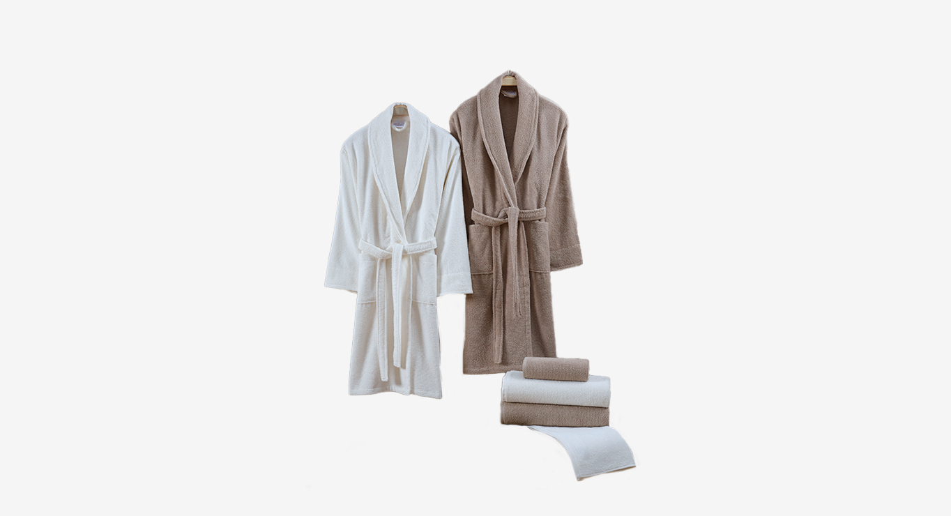 ELISA vonios tekstilės komplektas baltos ir smėlinės spalvos 1