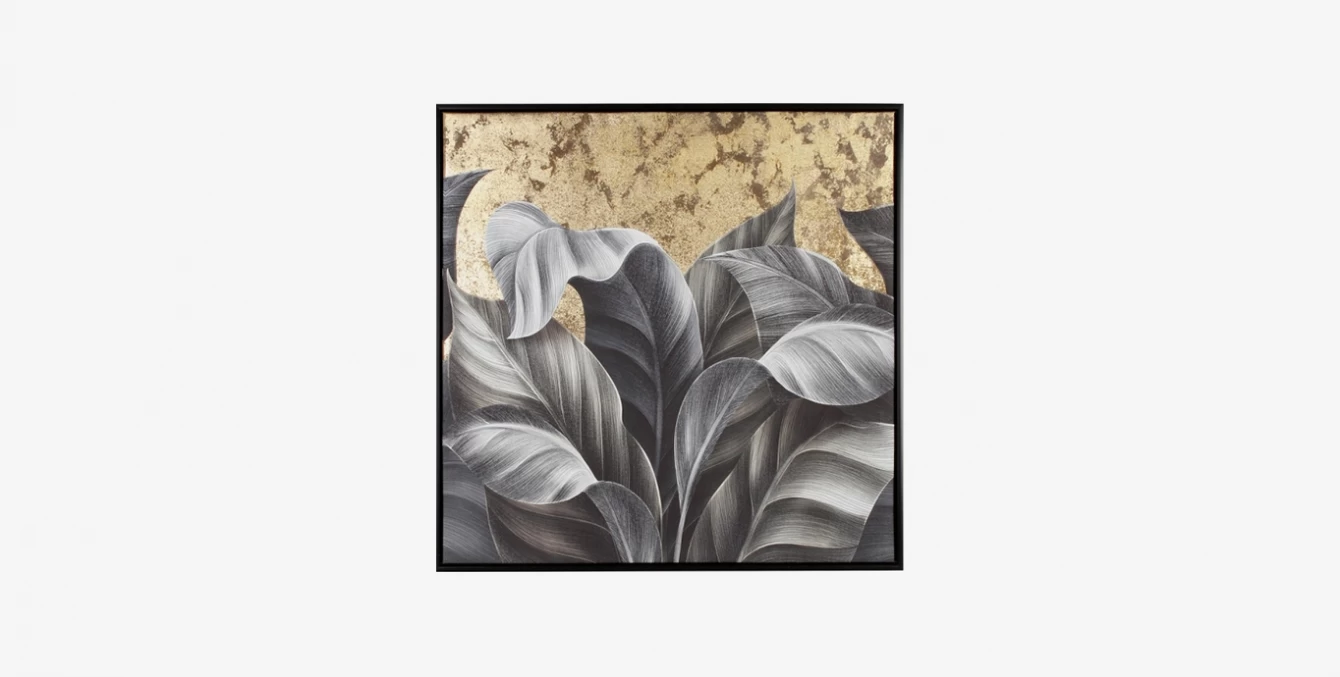 CORALIE paveikslas su lapais 1