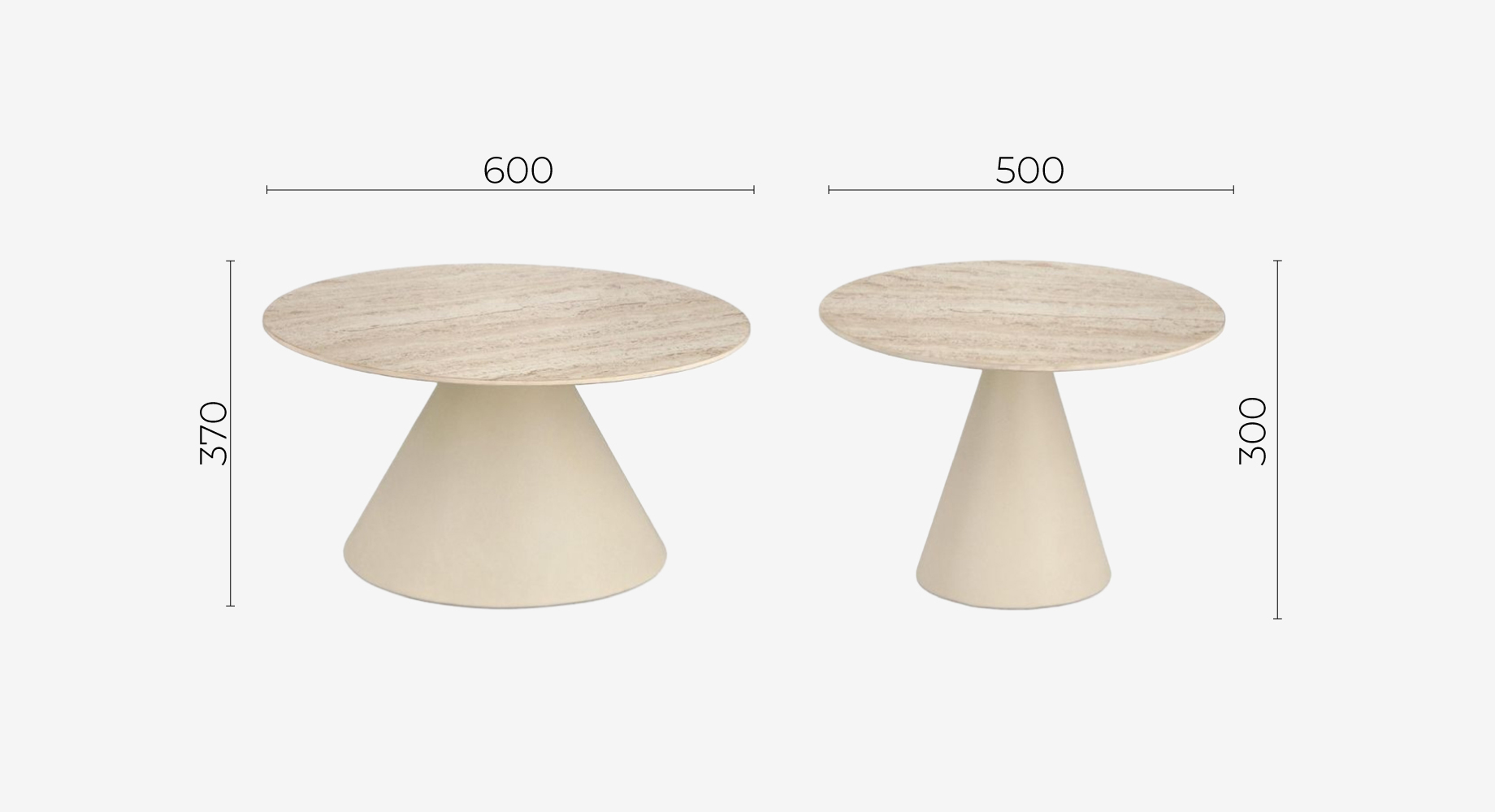 HARDY kavos staliukai H370 (2vnt) 6