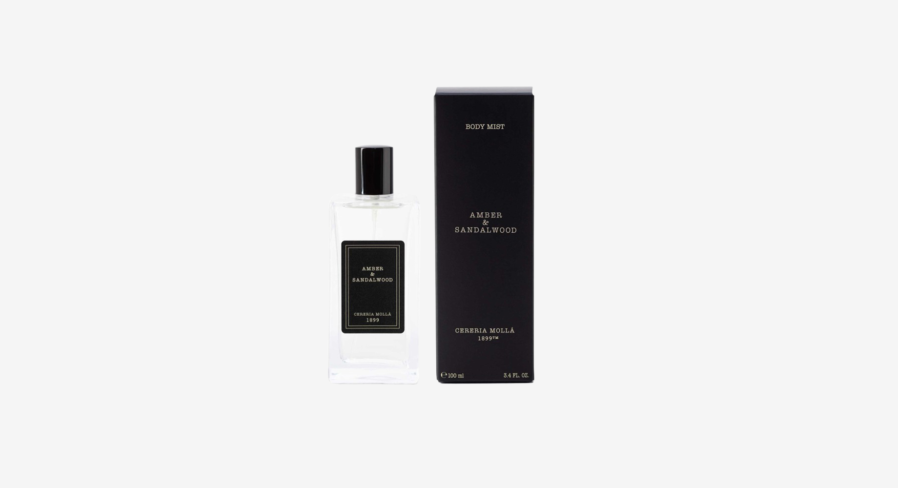 CERERIA MOLLA namų kvapų purškiklis "AMBER & SANDALWOOD" 100 ml. paveiklėlis