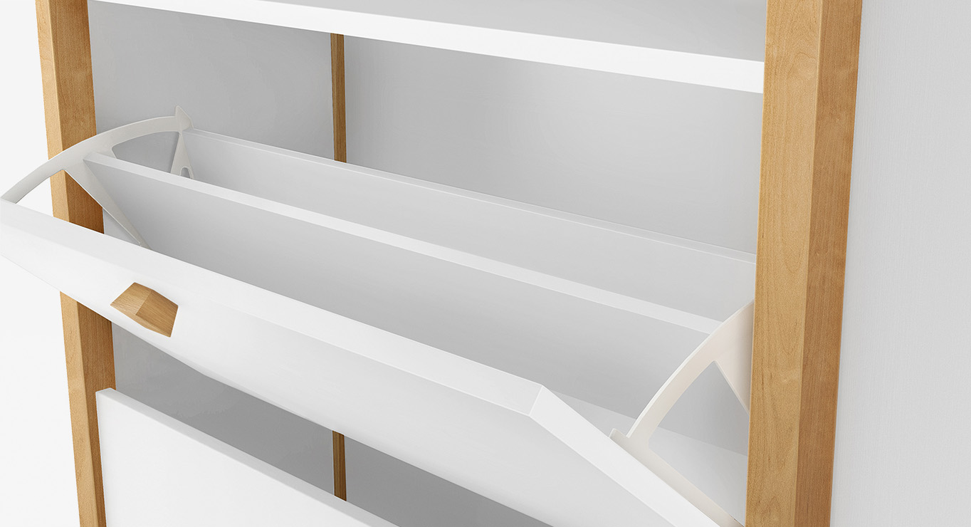 HANNOVER batų spintelė 2 durų 840x260 3