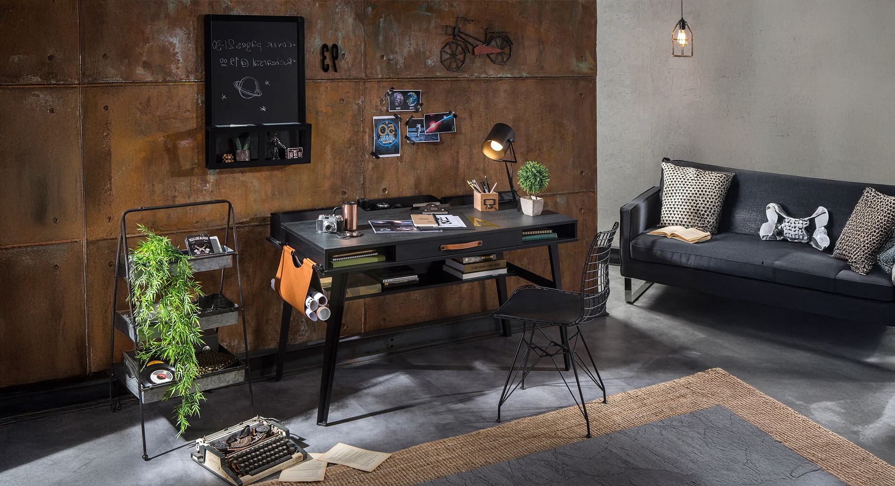 DARK METAL rašomasis stalas 1340x625 2 DARK METAL rašomasis stalas 1340x625 2