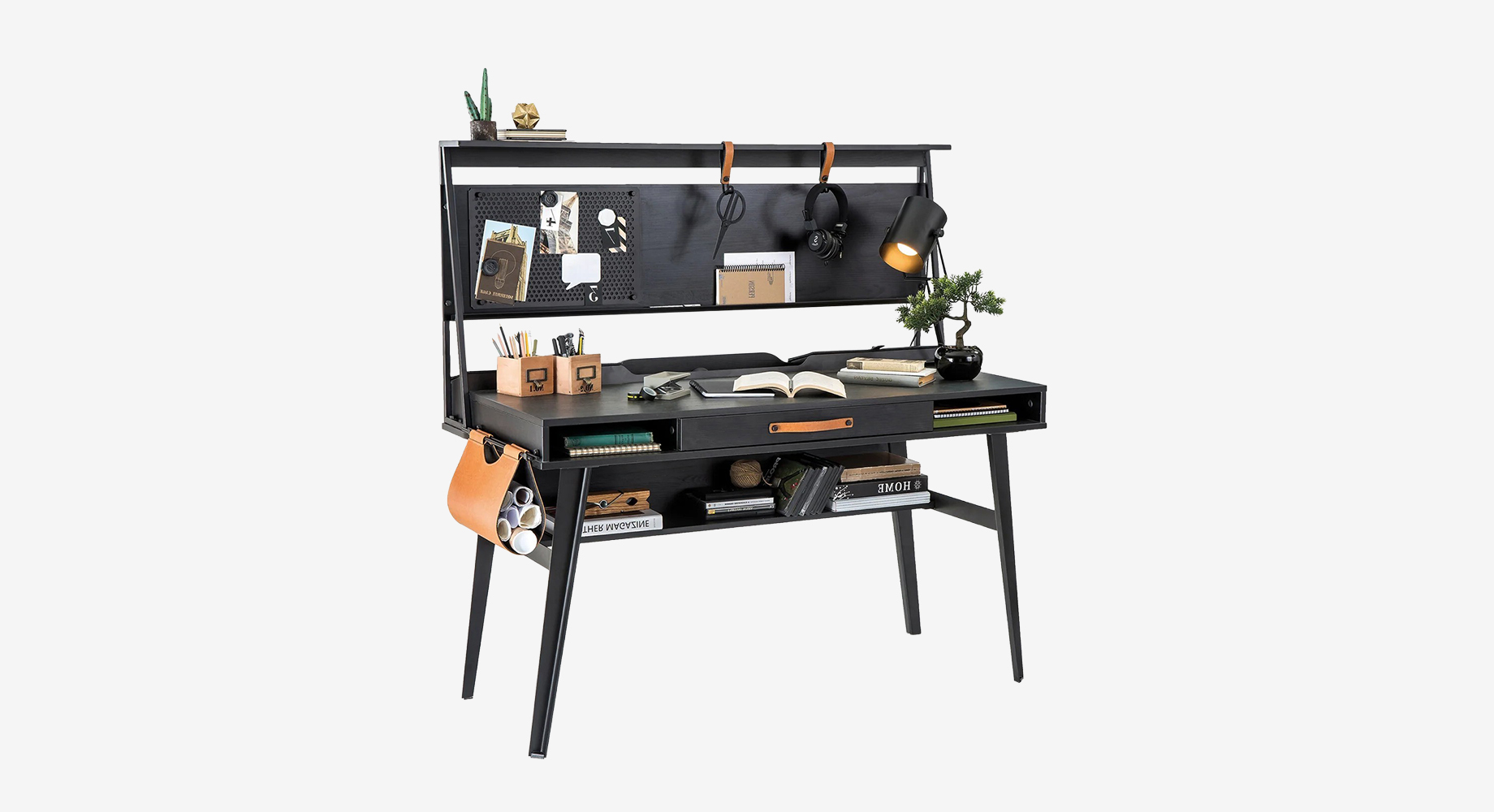 DARK METAL rašomasis stalas su lentyna 1340x625 1 DARK METAL rašomasis stalas su lentyna 1340x625 1