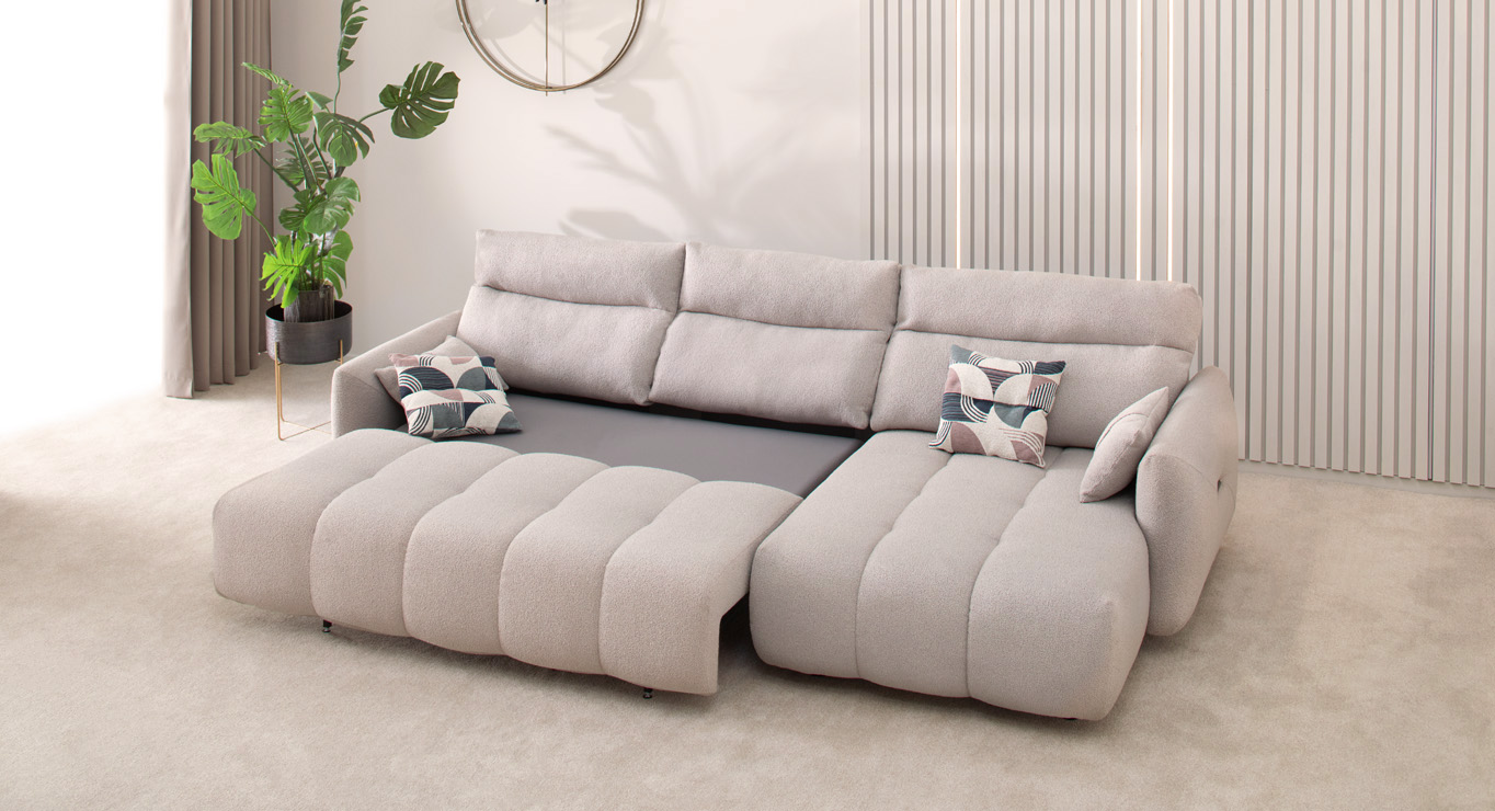 AMBER minkštas kampas miegamas Skd 3030/1560 10