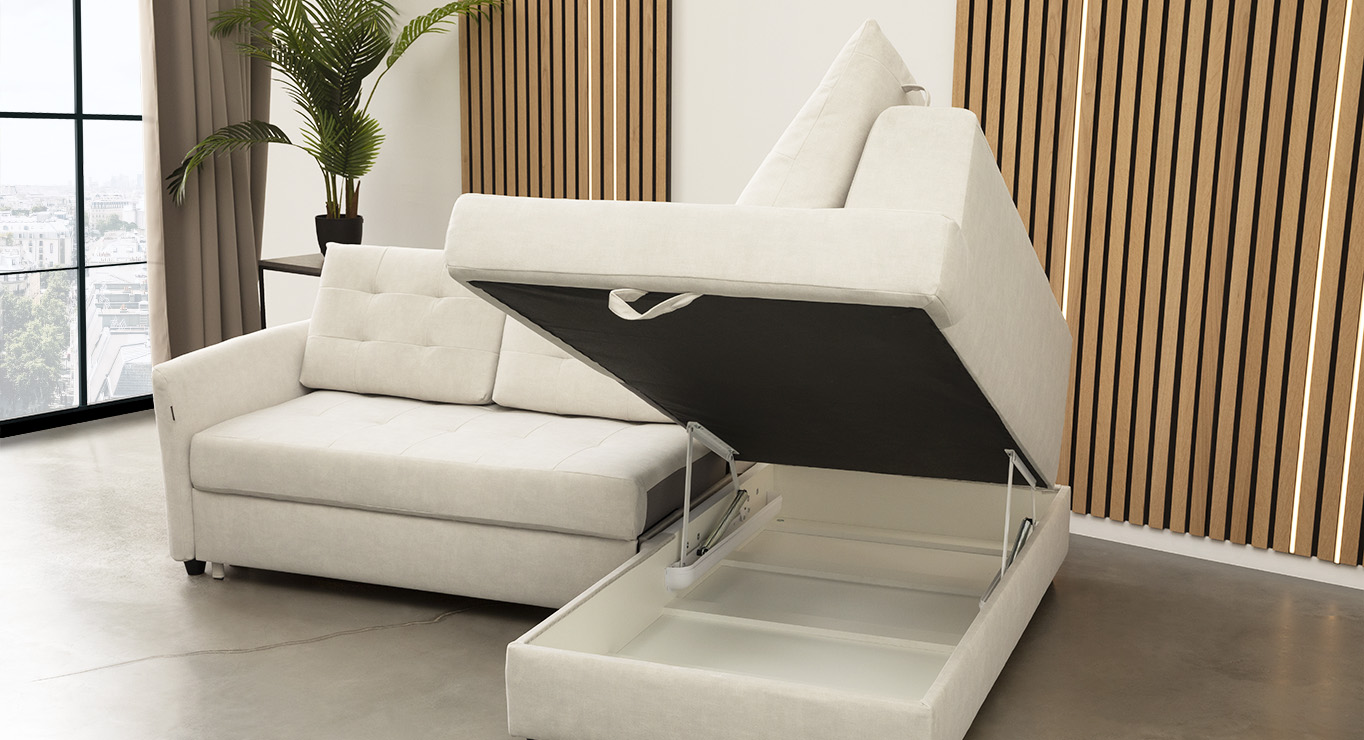 BRUTO minkštas kampas miegamas Skd 5