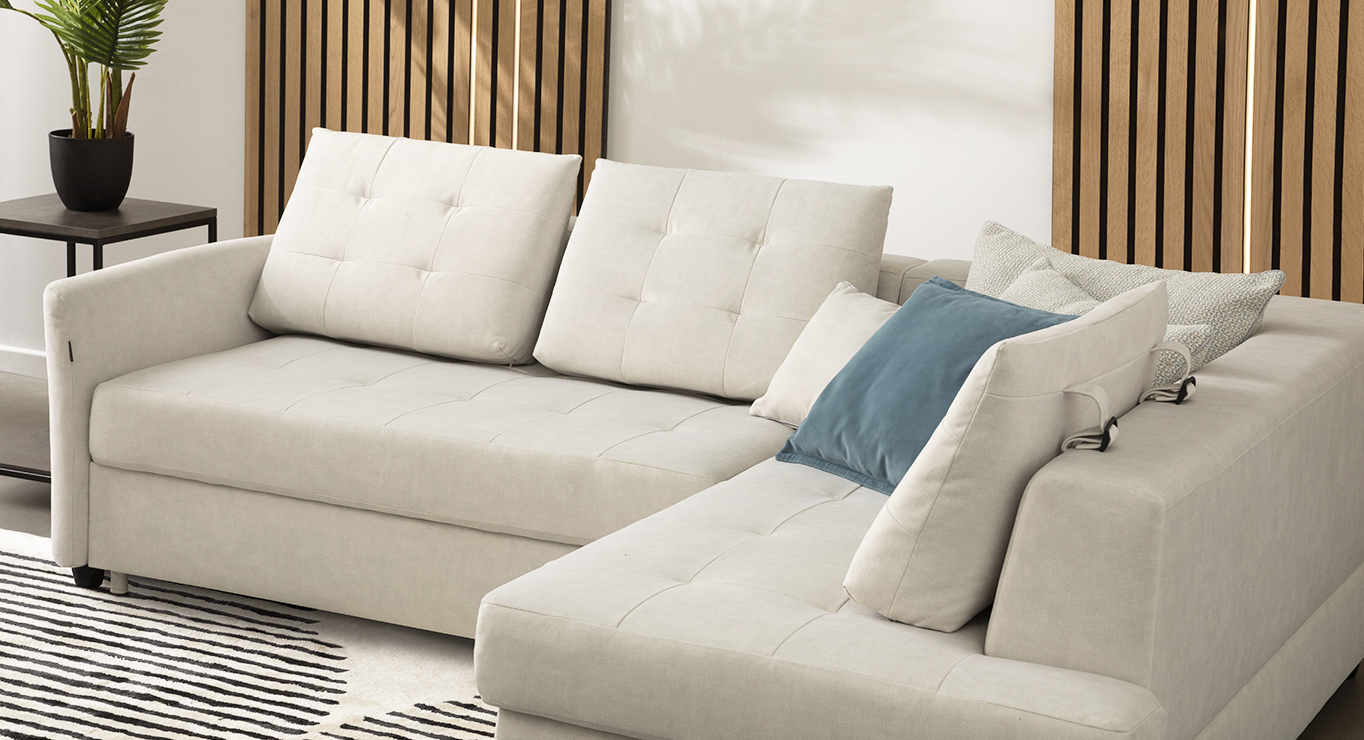 BRUTO minkštas kampas miegamas Skd 6