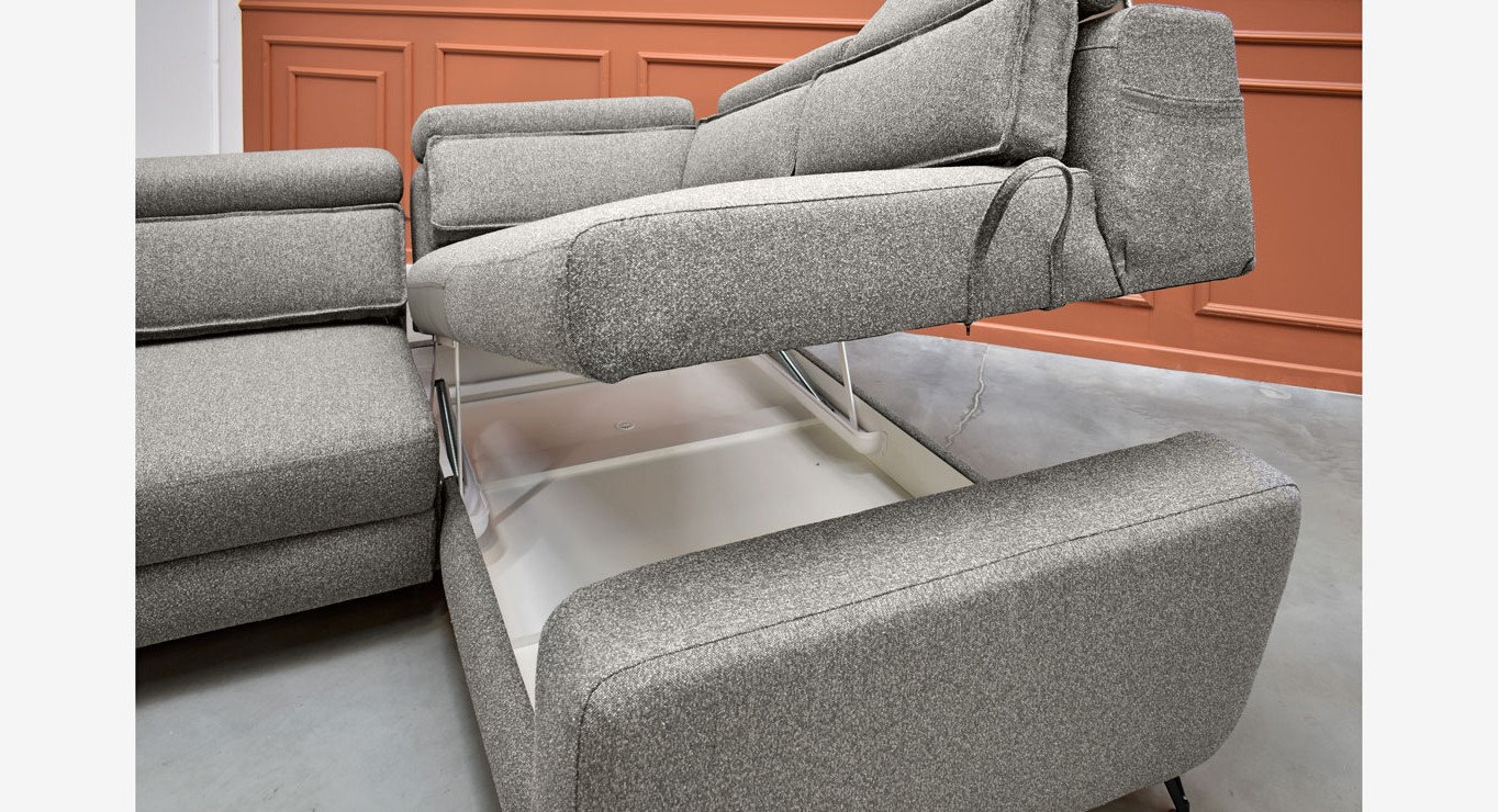 DELUX MAX minkštas kampas miegamas 2680x1960 Skd 3