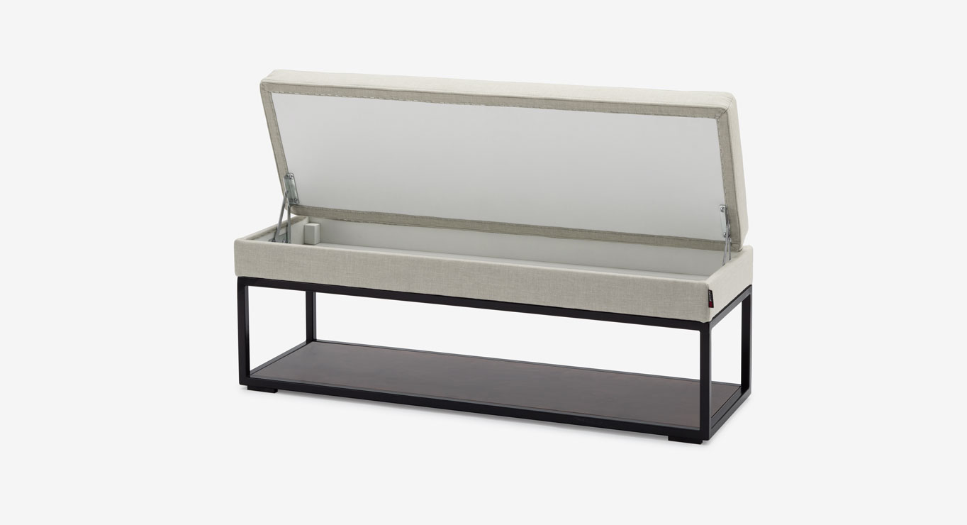 DOMINO pufas su dėže ir lentyna 9 DOMINO pufas su dėže ir lentyna 9