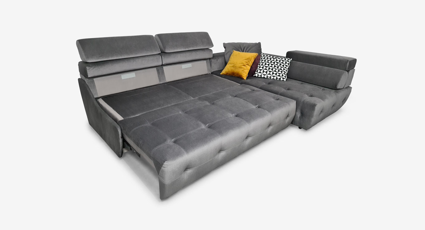 IMPULSE MINI minkštas kampas miegamas Skd 2780x1930 plonu porankiu 5