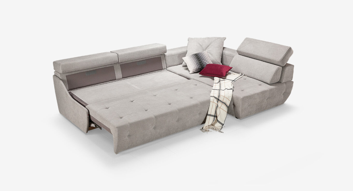 IMPULSE MINI minkštas kampas miegamas Skd 2780x1930 plonu porankiu 14