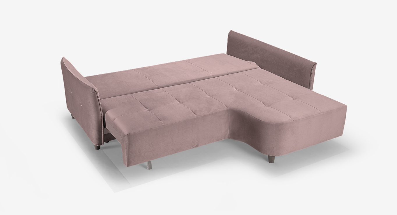 RUBIN MAX minkštas kampas miegamas Skd 9