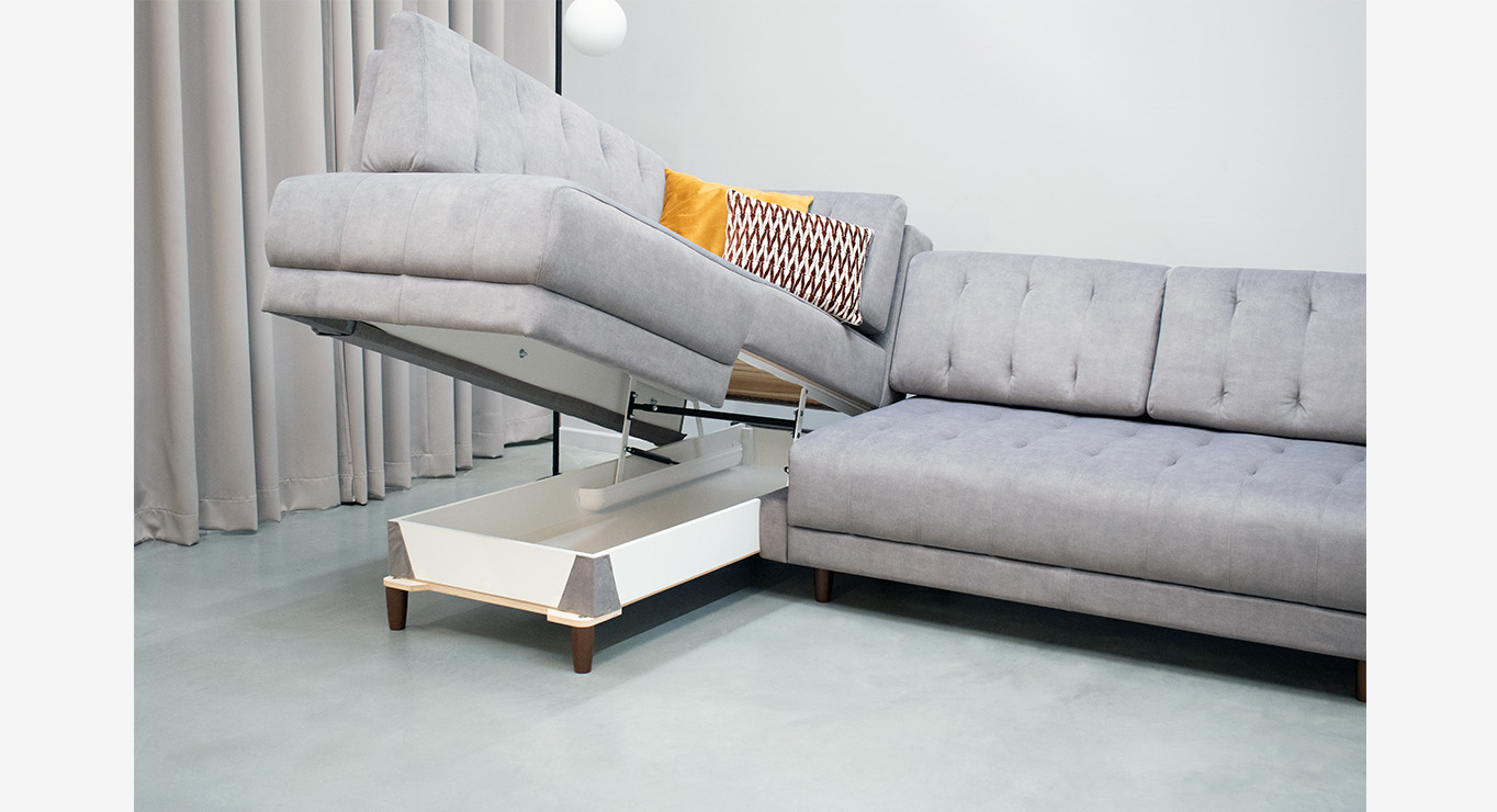 TITAN MAX minkštas kampas miegamas C1 Skd 5