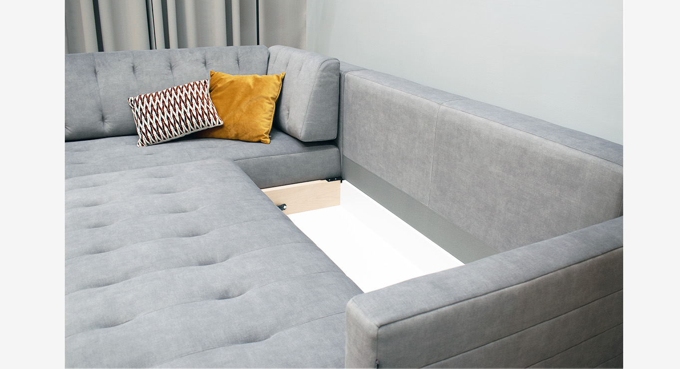 TITAN MAX minkštas kampas miegamas C1 Skd 6