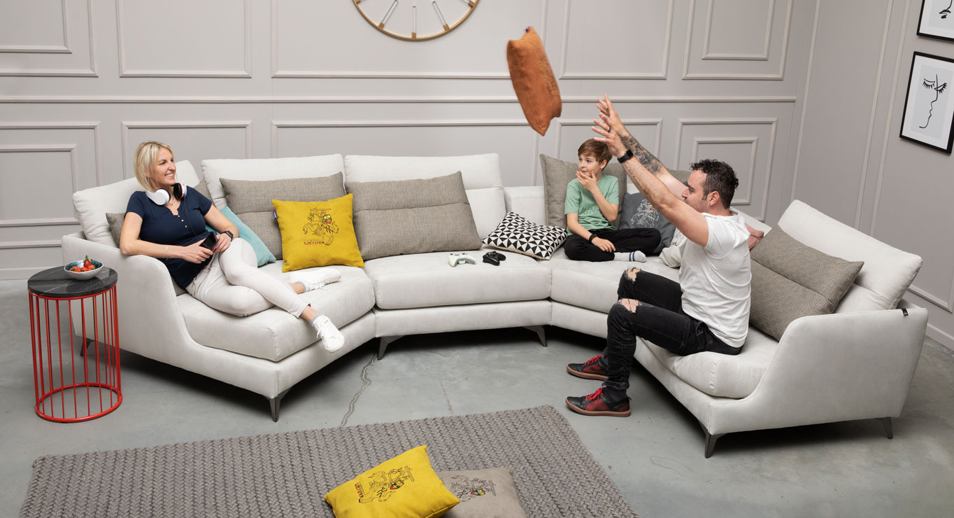 VYTIS MEGA minkštas kampas nemiegamas Skd 4