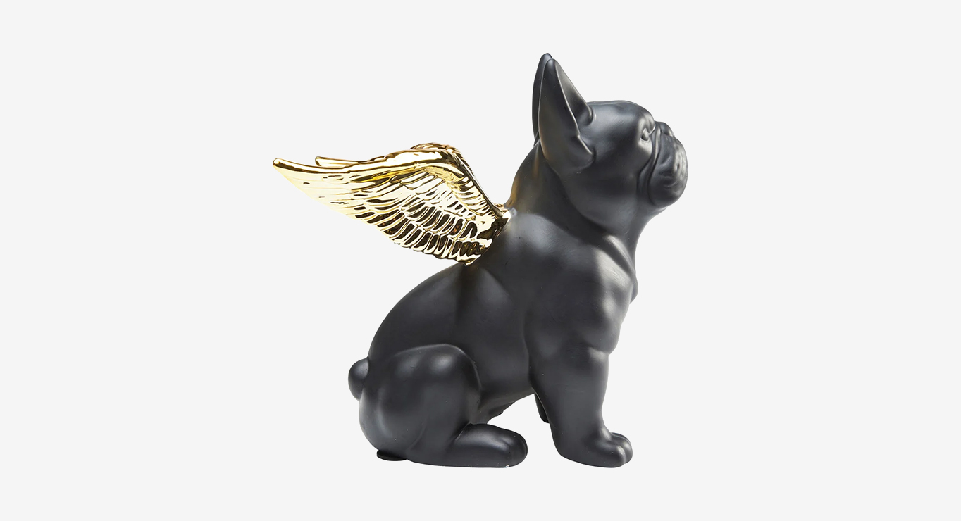 SITTING ANGEL DOG dekoratyvinė figūrėlė 4