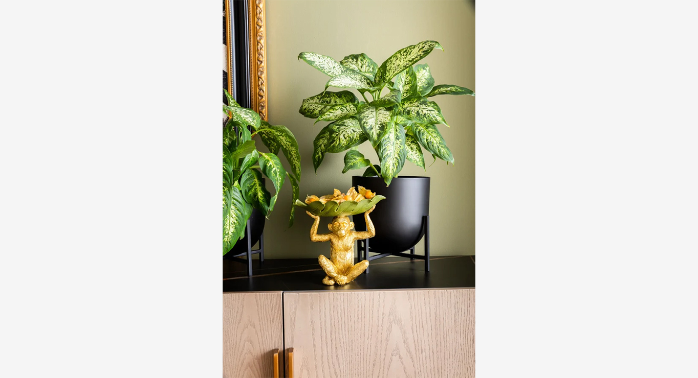 BANANA LEAF dekoratyvinė figūrėlė su dubeniu 2