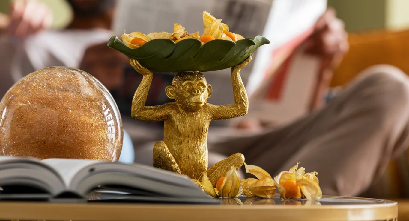 BANANA LEAF dekoratyvinė figūrėlė su dubeniu 5