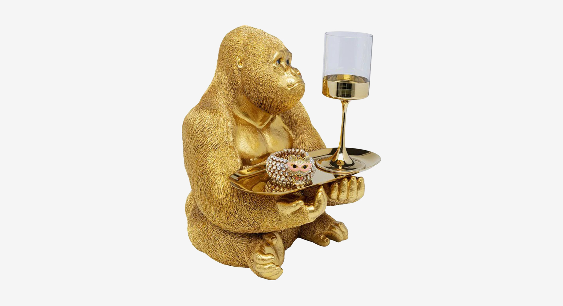 GORILLA dekoratyvinė figūrėlė su padėklu 2