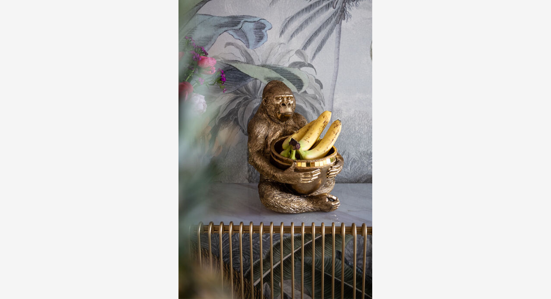 GORILLA dekoratyvinė figūrėlė su dubeniu paveiklėlis 2