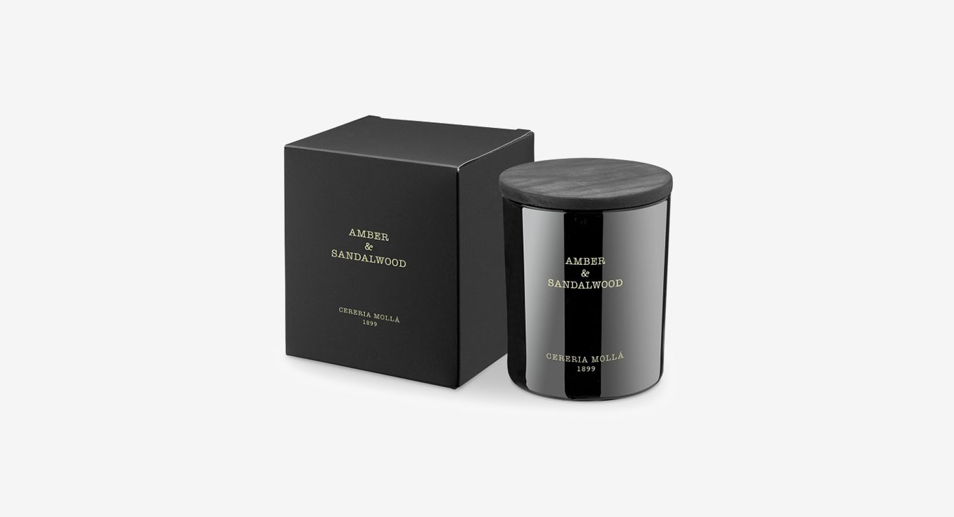 CERERIA MOLLA žvakė "AMBER & SANDALWOOD" 1