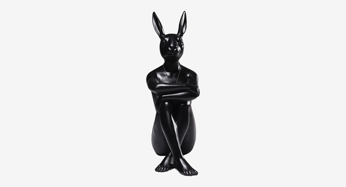 GANGSTER RABBIT Black figūrėlė 3