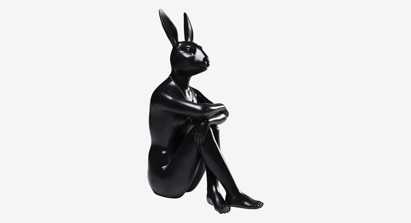 GANGSTER RABBIT Black figūrėlė paveiklėlis