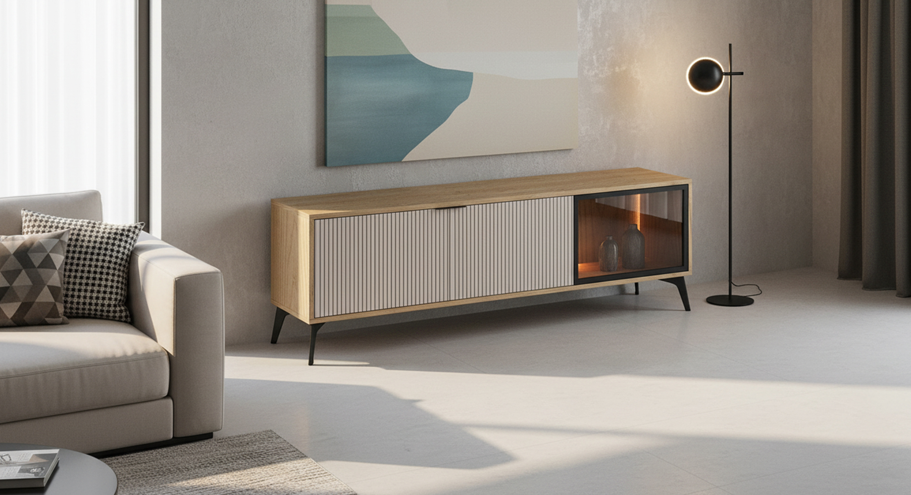 LINA TV spintelė 1750x405 2 LINA TV spintelė 1750x405 2