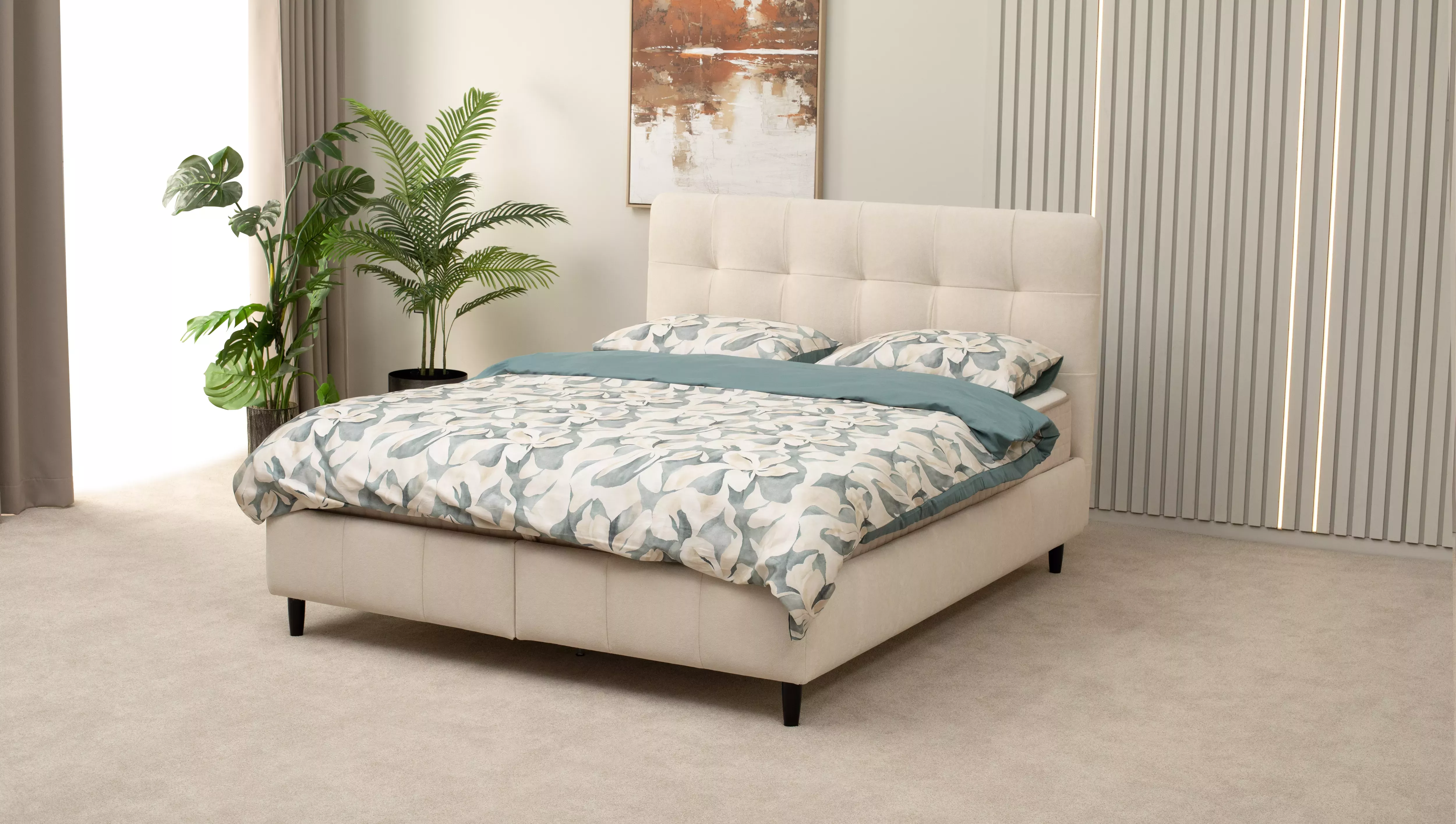 Miego komplektas MEGA HUGO lova 1600 + IMPULSE VISCO + miego tekstilė 7 Miego komplektas MEGA HUGO lova 1600 + IMPULSE VISCO + miego tekstilė 7
