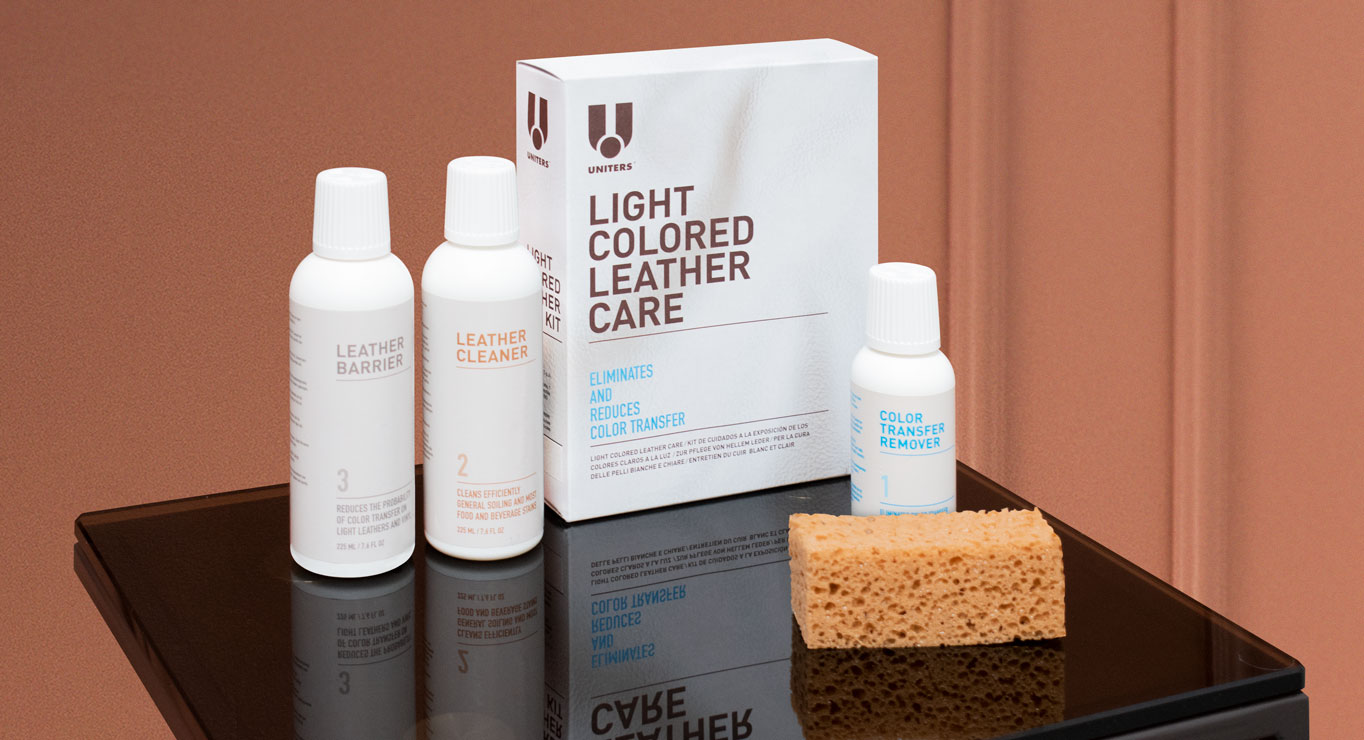 ŠVIESIOS DAŽYTOS ODOS PRIEŽIŪROS PRIEMONIŲ RINKINYS „UNITERS LIGHT COLORED LEATHER KIT“  paveiklėlis