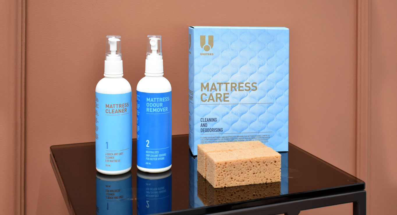 ČIUŽINIŲ PRIEŽIŪROS PRIEMONIŲ RINKINYS „UNITERS MATTRESS CARE KIT“ 1