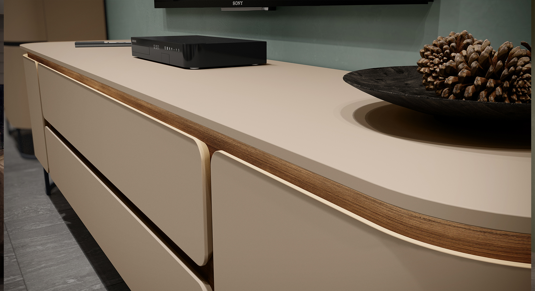 AURA Tv spintelė 2100x460 5 AURA Tv spintelė 2100x460 5