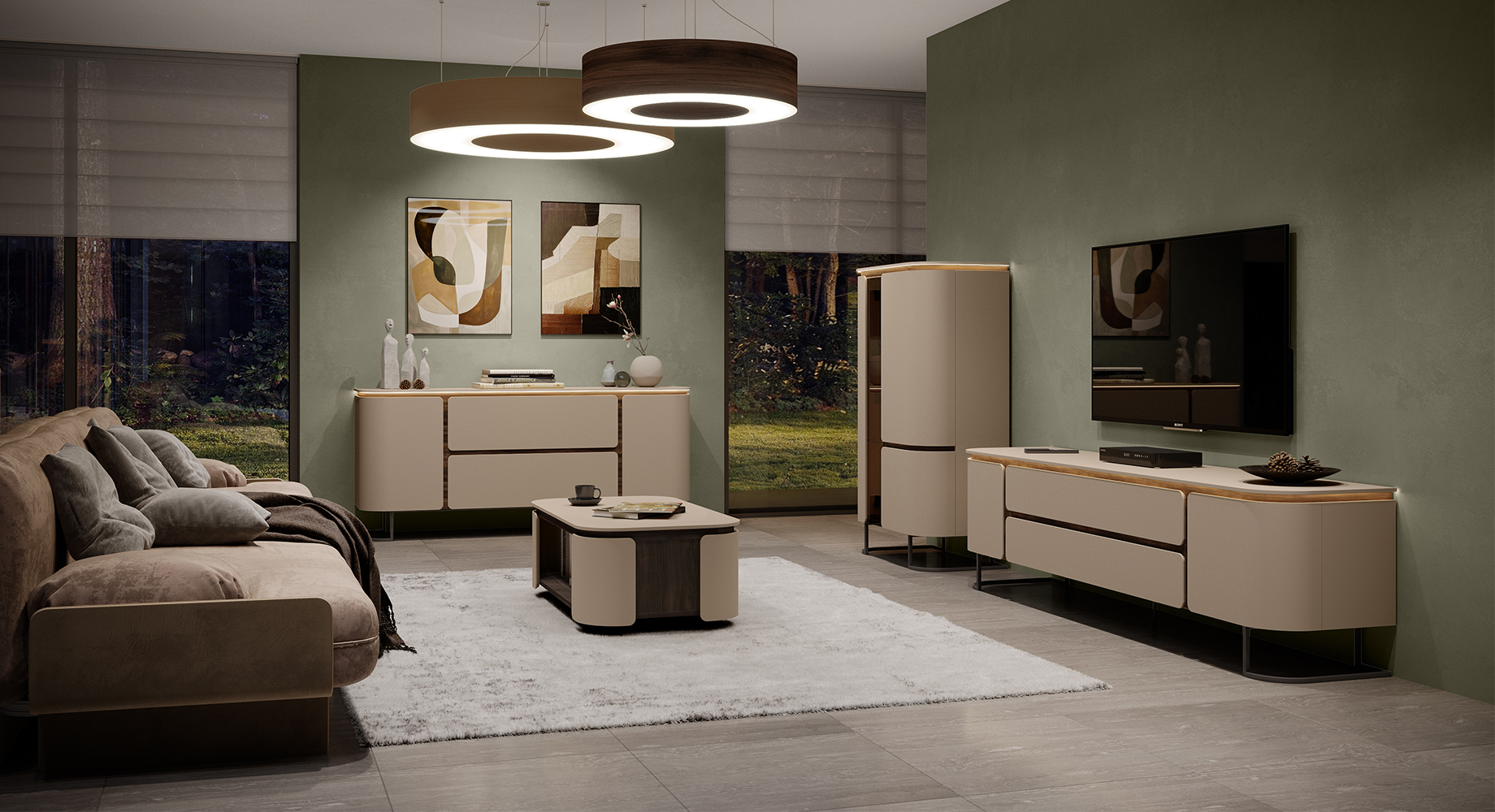 AURA Tv spintelė 2100x460 3 AURA Tv spintelė 2100x460 3